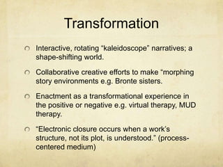 Hamlet on The Holodeck Presentation | PPTX