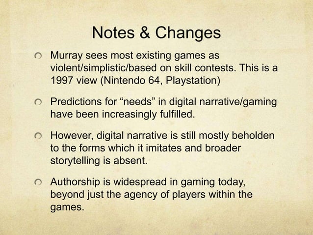 Hamlet on The Holodeck Presentation | PPT