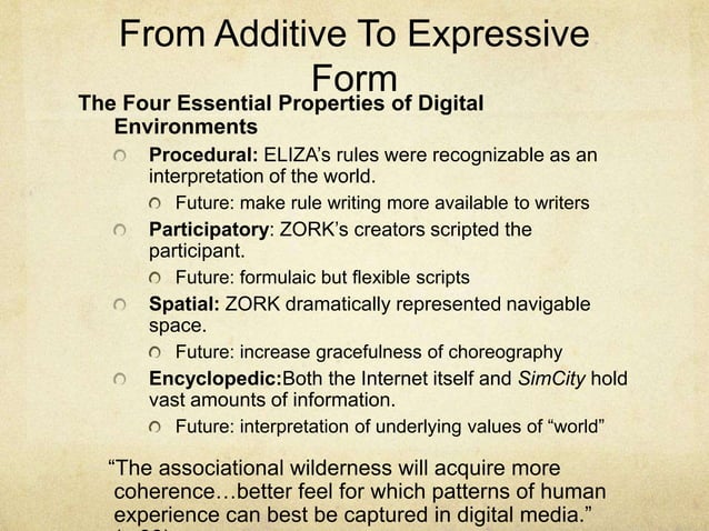 Hamlet on The Holodeck Presentation | PPT