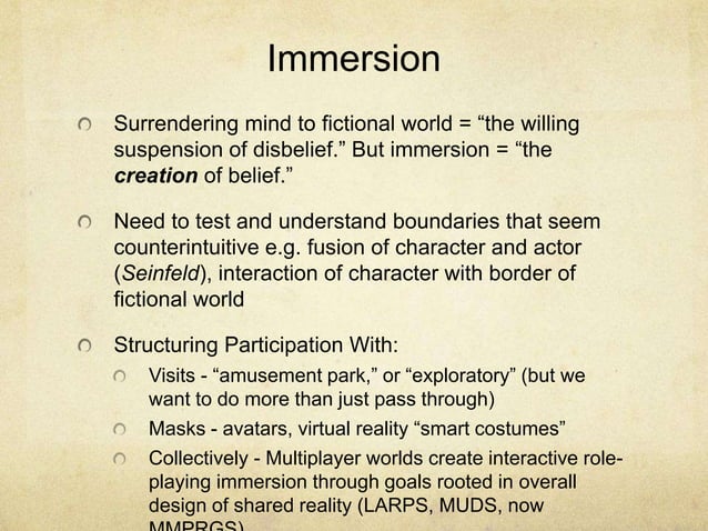 Hamlet on The Holodeck Presentation | PPT