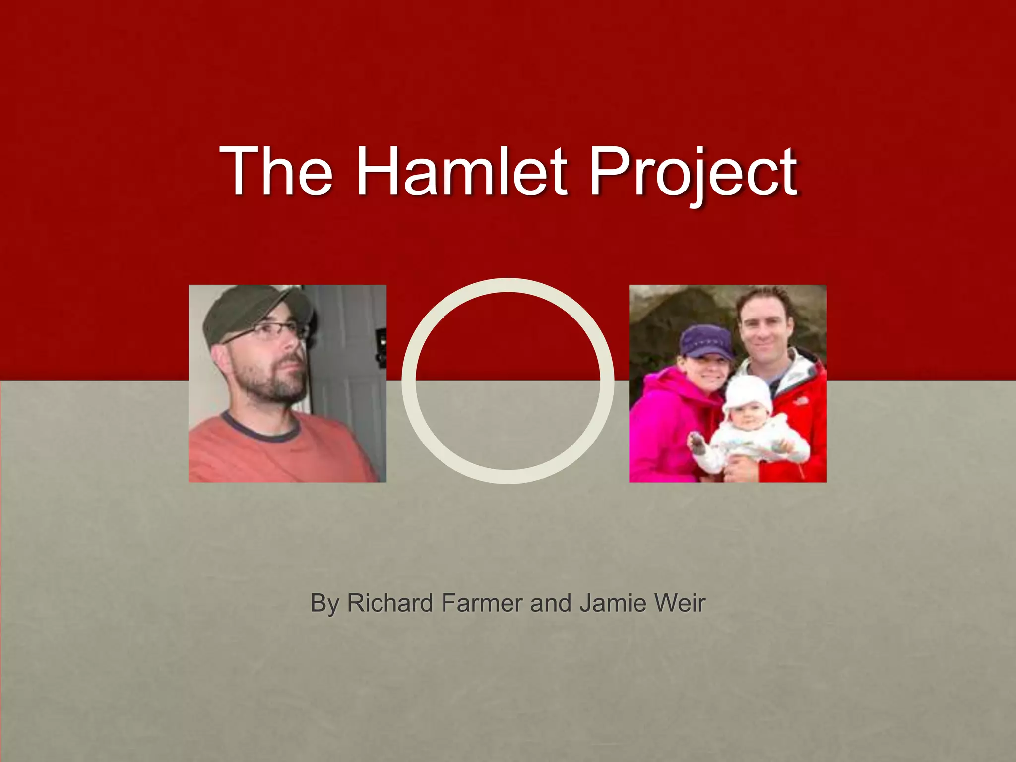 The Hamlet Project




  By Richard Farmer and Jamie Weir
 