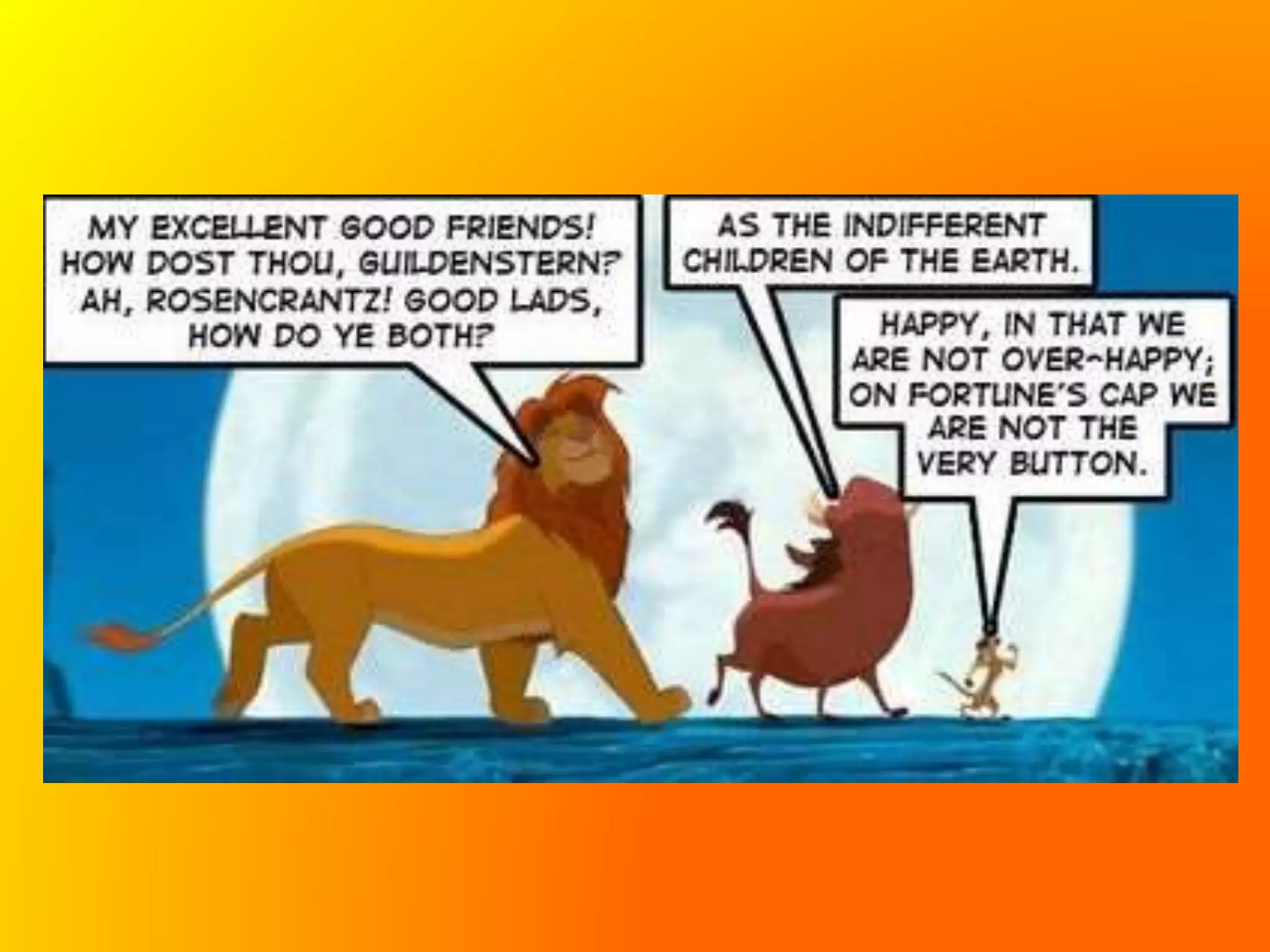 Hamlet and The Lion King | PPT