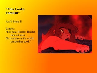 Hamlet and The Lion King | PPTX
