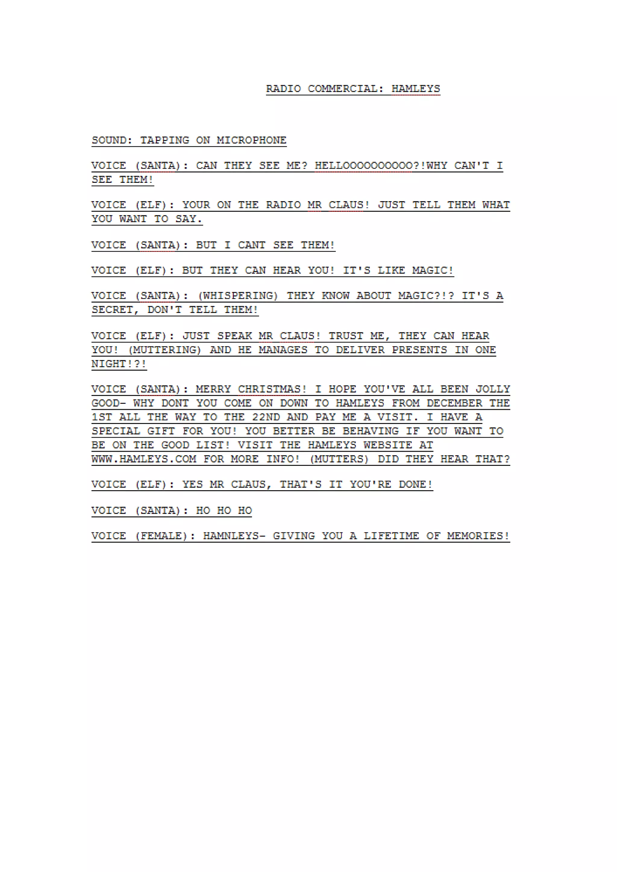 Ham Program Essay Script Hamleys scriptpractise | DOCX