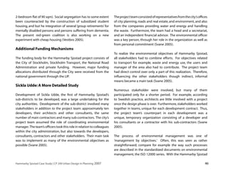 Hammarby Sjostad: Sustainable Urban Design and Planning in Stockholm | PDF