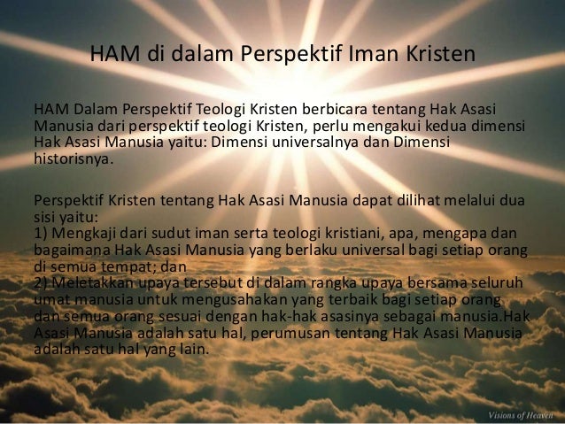 Ham Menurut Iman Kristen