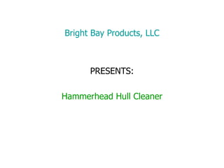 Bright Bay Products, LLC PRESENTS: Hammerhead Hull Cleaner 