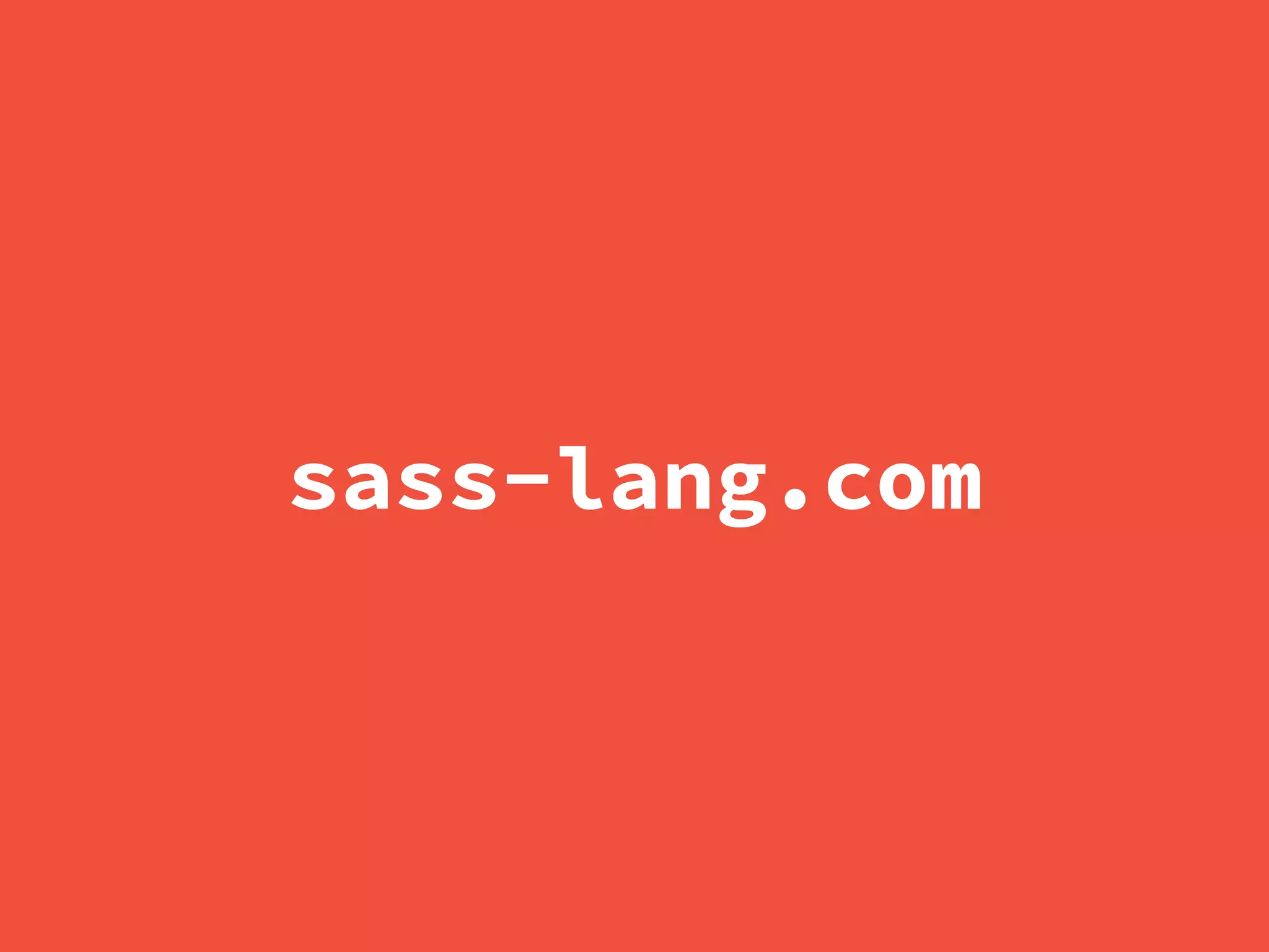sass-lang.com
 