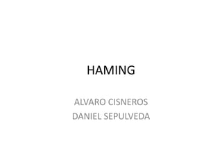 HAMING

ALVARO CISNEROS
DANIEL SEPULVEDA
 