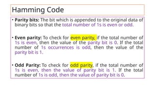 Hamming Code 16 Bit Example hamming code .pptx