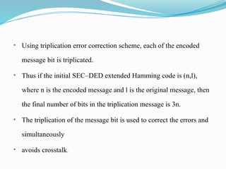 hamming codes on error detection techniques | PPTX