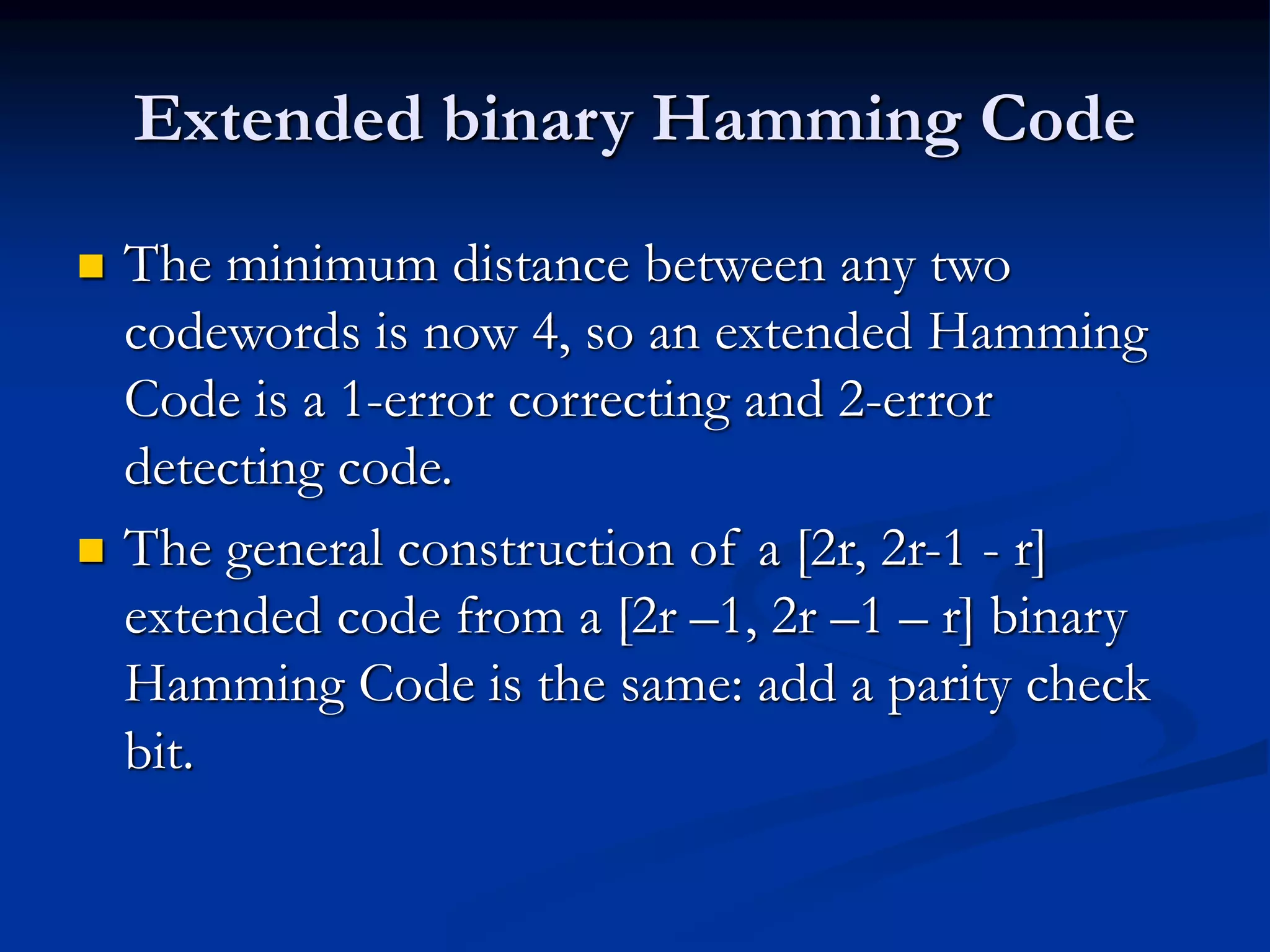 Hamming codes | PPT