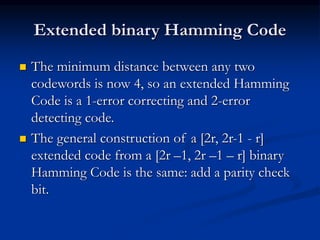 Hamming codes | PPT