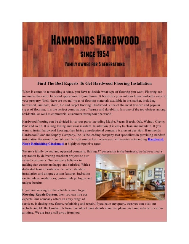 Hardwood Floor Refinishing Cincinnati At Highly Affordable Rates