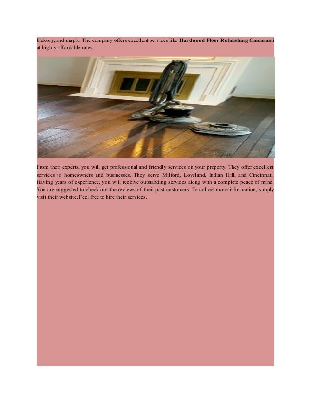 Hardwood Floor Refinishing Cincinnati At Highly Affordable Rates