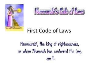 First Code of Laws 