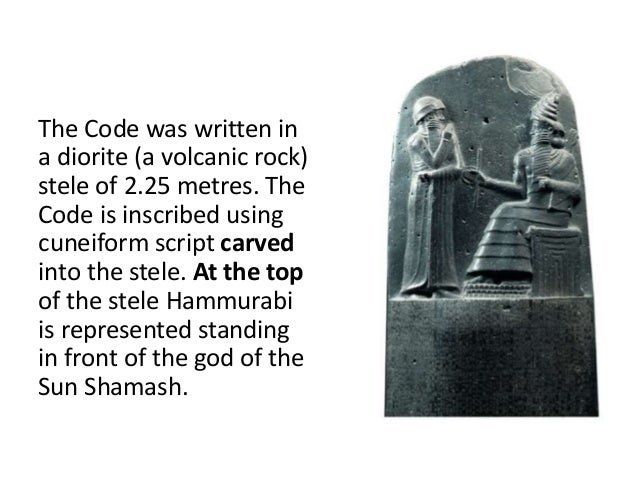 Hammurabi Code Of Laws Hammurabi Code Of Laws