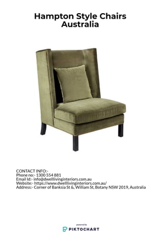 Hampton style chairs australia