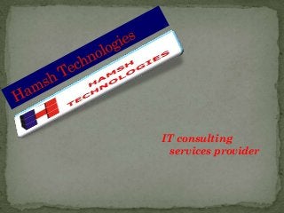 IT consulting
services provider

 