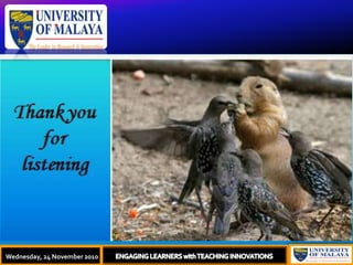 e-ATLMS allows students to collaborate with others and to reflect on their learning. 