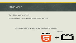 HTML5 audio & video | PPTX