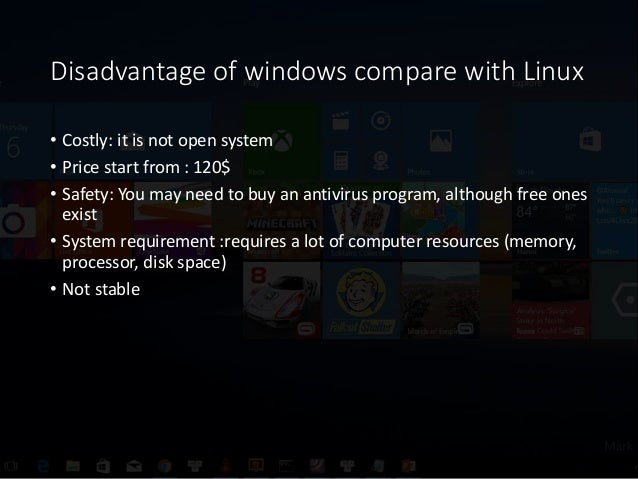 Comparing windows vs mac vs linux