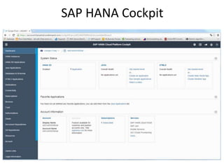 SAP HANA Cockpit
 
