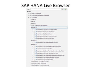 SAP HANA Live Browser
 