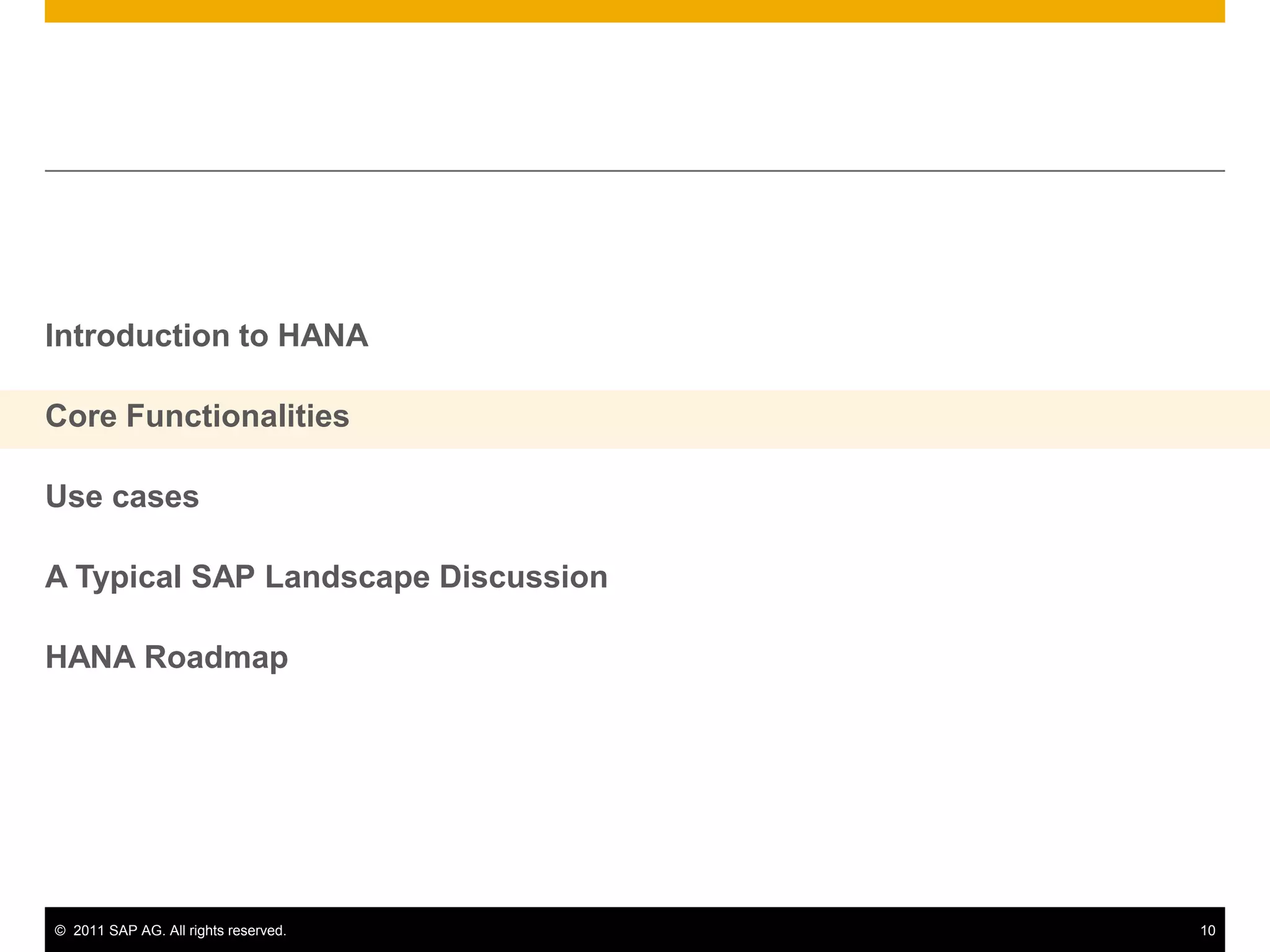 Minimizes data duplicationOther ApplicationsSAP BusinessObjectsSAP HANAMDXSQLBICSIn-Memory Computing EngineSAP NetWeaverBWIn-MemoryComputingCalculation and Planning Engine3rd PartyData Management ServiceSAP Business SuiteAdmin and Data ModelingReal–Time Replication ServicesData Integration Services