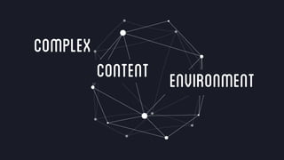 @crestodina #ufx2016
Complex
content environment
 