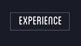 @crestodina #ufx2016
experience
 