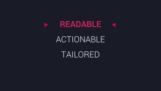 @crestodina #ufx2016
READABLE
ACTIONABLE
TAILORED
 