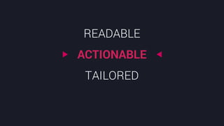 @crestodina #ufx2016
READABLE
ACTIONABLE
TAILORED
 