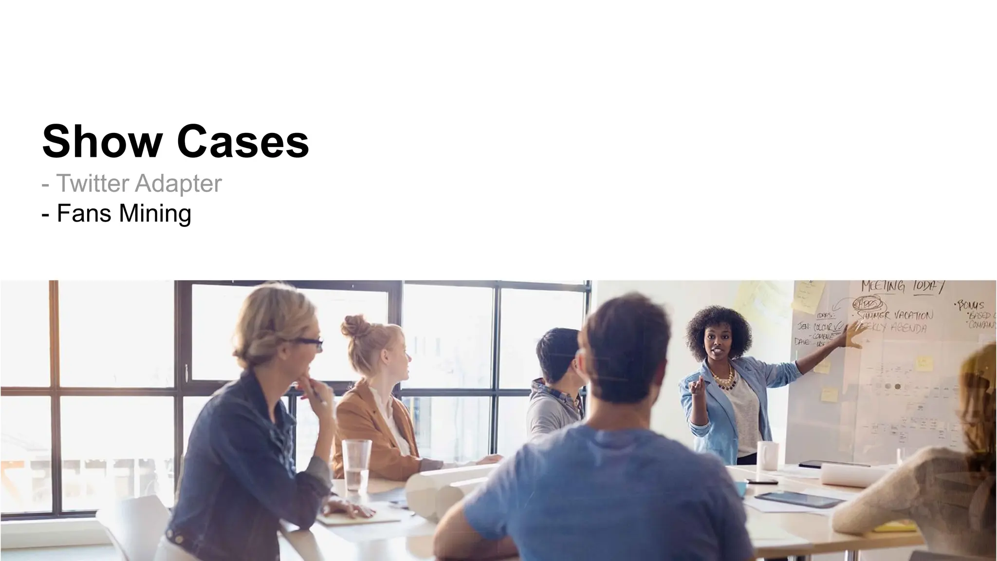 Show Cases
- Twitter Adapter
- Fans Mining
 