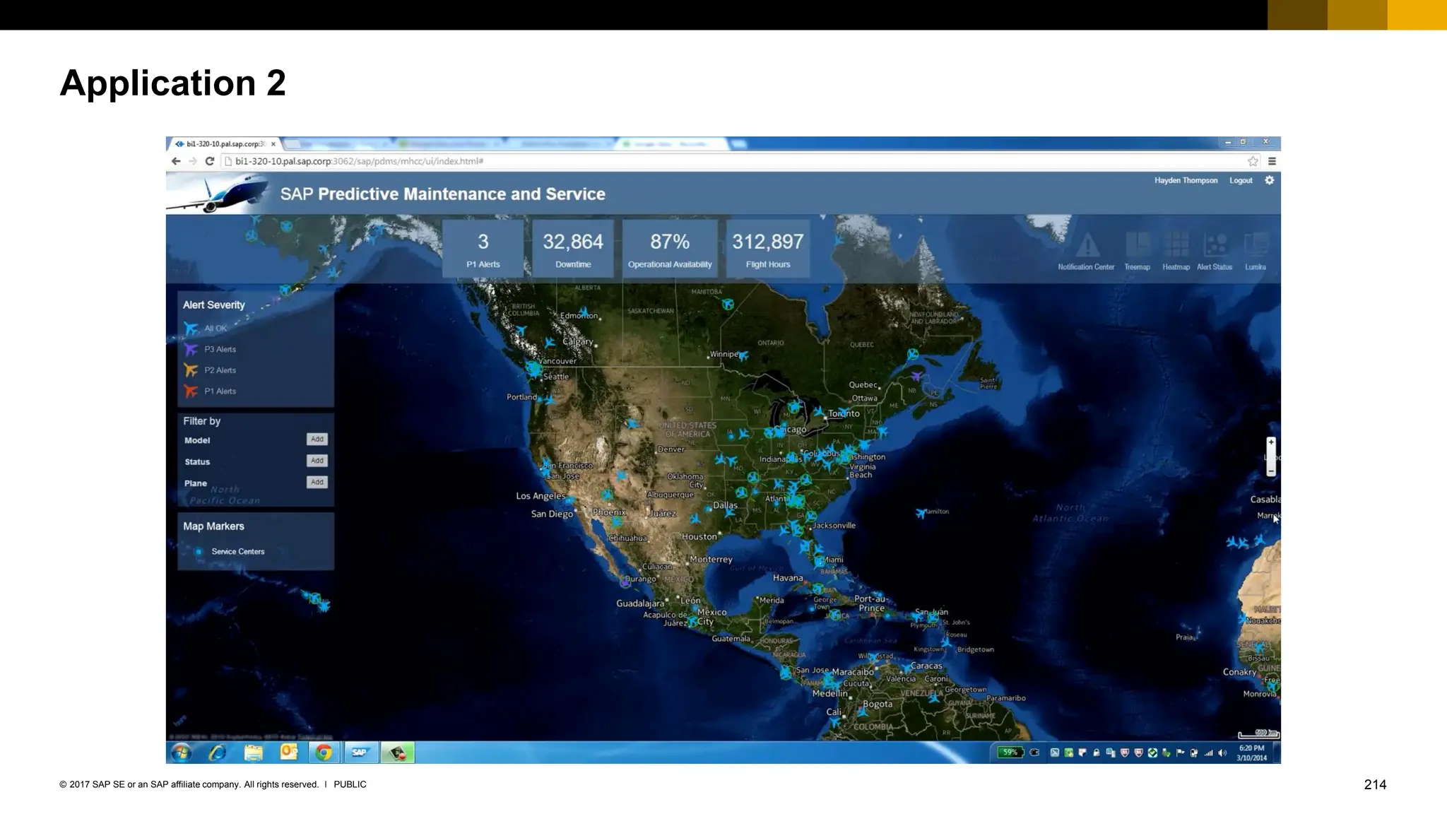 214
PUBLIC
© 2017 SAP SE or an SAP affiliate company. All rights reserved. ǀ
Application 2
 