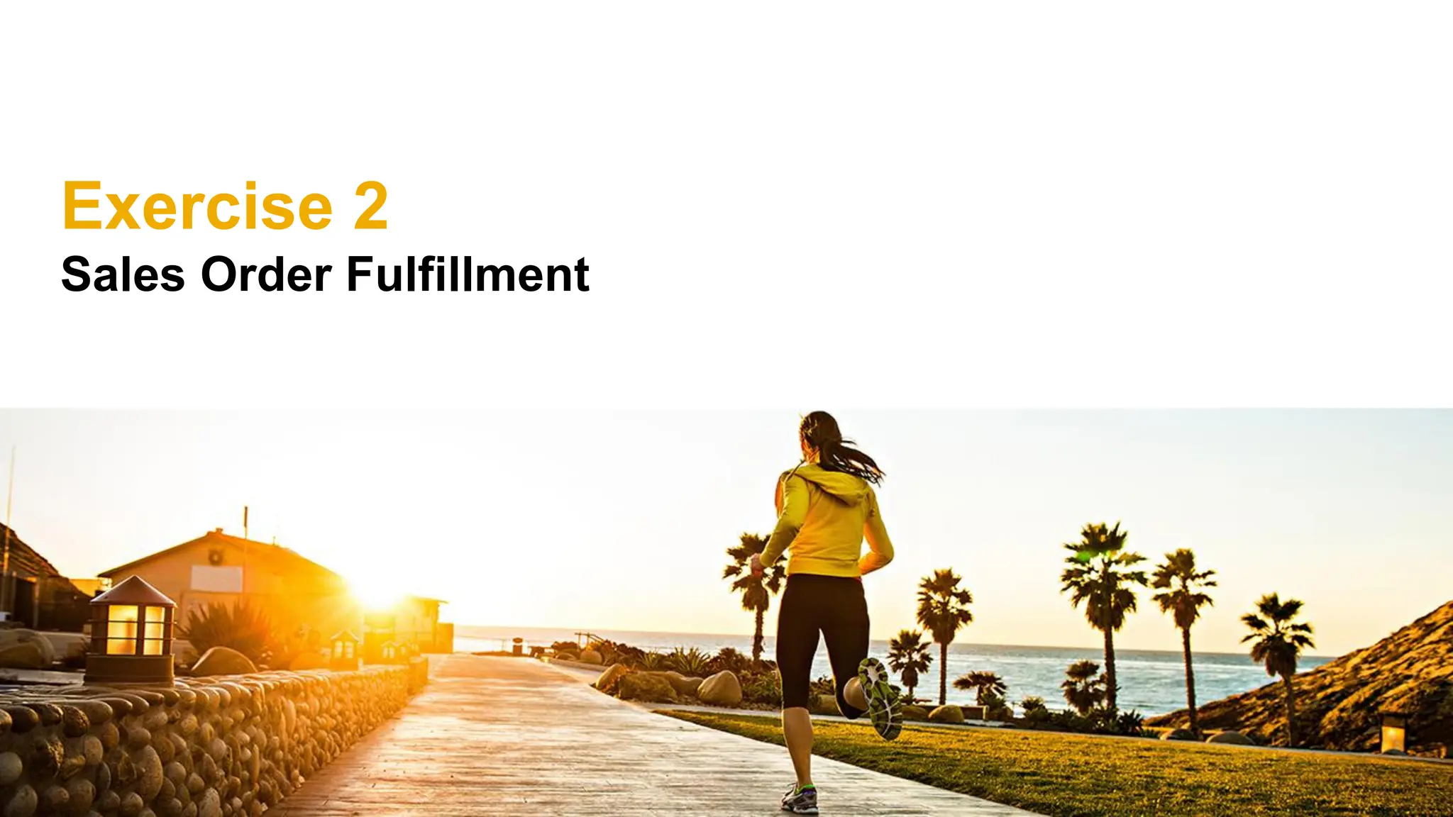 Exercise 2
Sales Order Fulfillment
 