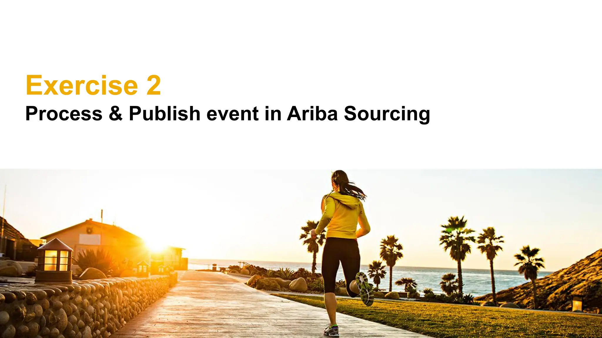 Exercise 2
Process & Publish event in Ariba Sourcing
 