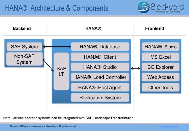 blackvard management consulting - sap hana introduction blackvard management consulting - sap hana introduction