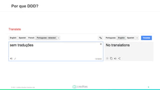 © 2017 – Creditas Soluções Financeira Ltda. 9
Por que DDD?
 