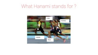 What Hanami stands for ?
HANAMI
RAILS
CUBA
PADRINO
 