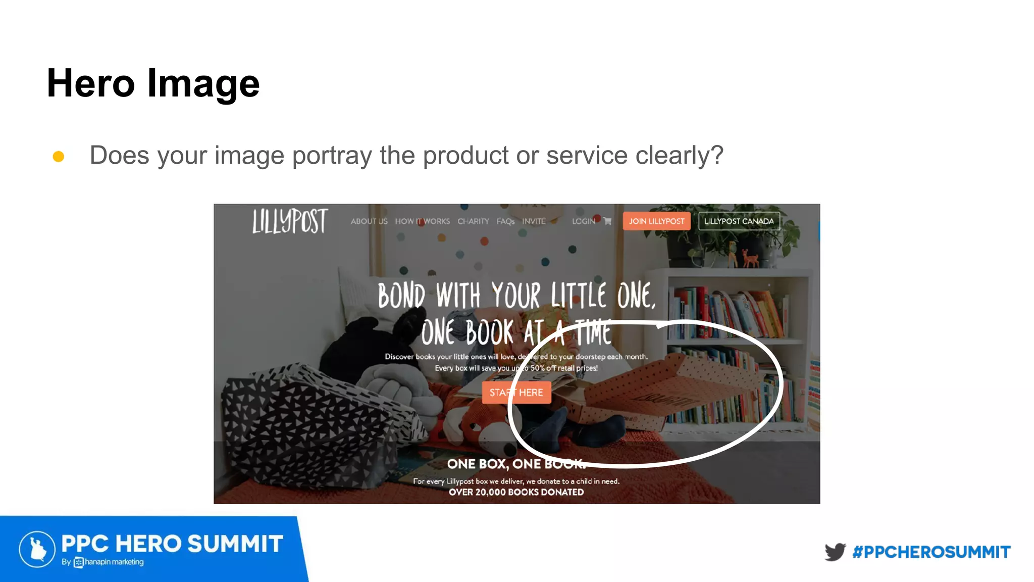 Hero Image
● Does your image portray the product or service clearly?
 