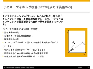 ? 2015 SAP SE or an SAP affiliate company. All rights reserved. 43Public
ƥȥޥ˥󥰙C(SP09rǤӢZΤ)
ƥȥޥ󥰤ϥɥȥ٥ǄӤۤΥ
Ȥȱ^ζĤʛQ򤷤ޤһƥ
ȥʥꥷZĕڤФ

٥ȥgǥ˻v
? ĕض
? ĕΥ`ȤʤZض
? vBZض
? ȥ`˥󥰥`ѥ˻ŤҎĕΥƥ饤
ʥꥪ
? SĕiȤ``ɤΥϥ饤
? }QΤ^ȥƤ褦°_J
? ҎgՓĤȥԥåAӤˏꤸƷ
t1
tn
d1
d2
 