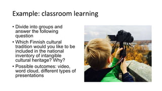 Intangible cultural heritage in education | PPT