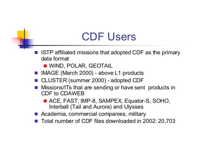 cdf embraces xml and soap cdf format