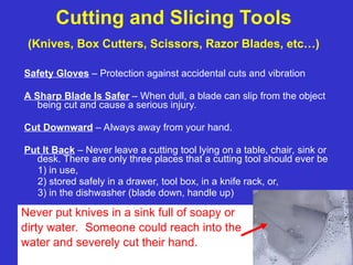 Comprehensive OSHA Guidelines for Hand and Power Tool Safety in the ...