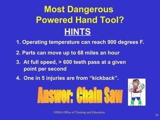 Tool Modification Osha Comprehensive OSHA Guidelines for Hand and Power Tool Safety in the ...