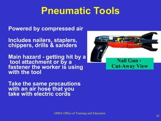 Tool Modification Osha Comprehensive OSHA Guidelines for Hand and Power Tool Safety in the ...
