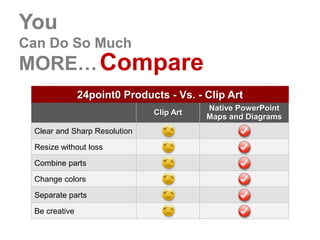 You
Can Do So Much

MORE… Compare

Clear and Sharp Resolution

Resize without loss
Combine parts
Change colors
Separate parts
Be creative

 