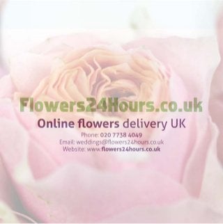Hand tied flower bouquets by Flowers24Hours.co.uk