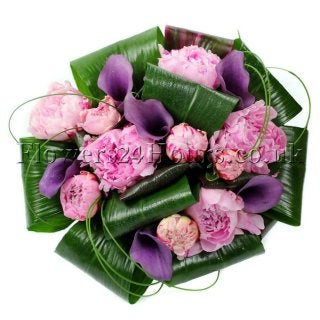 Hand tied flower bouquets by Flowers24Hours.co.uk